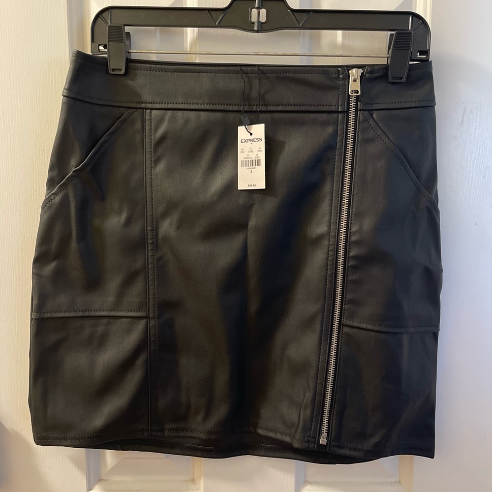 NWT Faux Leather Express miniskirt